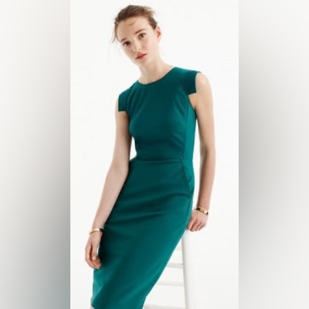 NWT Dark Green J. Crew Mercantile Resume Dress Size 24